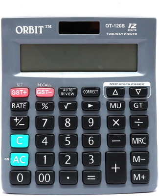 Villy Desktop Calculator with GST Tax Functions, Extra Large Display 120s Basic  Calculator(12 Digit)