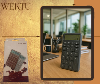 WEKTU CSMALL/08 Premium 12-Digit Desktop Calculator – 120 Steps Check & GST Function/8 Basic  Calculator(12 Digit)