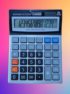 DARKWAVE Check and Correct Desktop Calculator Basic Calulator-116 CT 912ND Bsic/Business Calculator 14 Digit Big Calculator-106 Basic  Calculator(14 Digit)