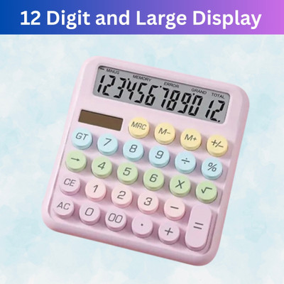 Guggu Desktop Calculator, 12-Digit Large LCD and Large Buttons for Office, Homes
R241 Basic  Calculator(12 Digit)