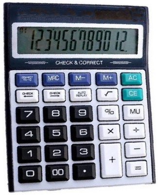hgchyk New High quality extra large disply office Work Calculator CT 912 Financial  Calculator(12 Digit)