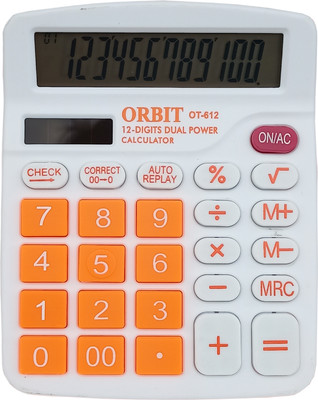 SHIVA OT-612 Orbit Multicolor 112 Steps Check 12 Digit 8cm Big Display Check & Correct Financial  Calculator(12 Digit)