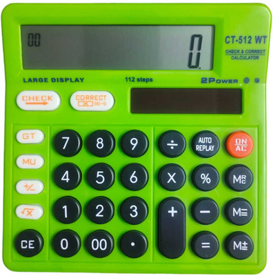 Shagun Stores CT-512G CHECK & CORRECT DUAL POWER CALCULATOR Basic  Calculator(12 Digit)