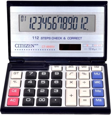 PW PENCILWALA CT-8855V FOLDING CALCULATOR WITH SMART AND SOFT BUTTON Financial  Calculator(14 Digit)
