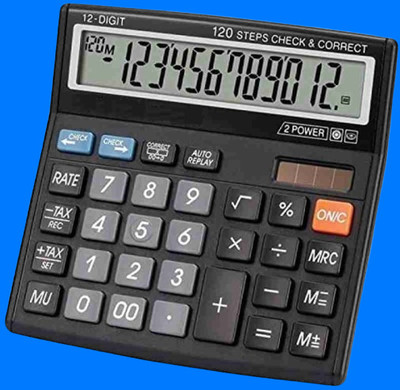 Hench HN-555N Best Basic Calculator_H445 Desktop Calculator_445 Financial  Calculator(12 Digit)