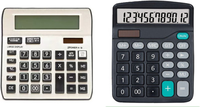 german valley A Superb Calculator Combo of 513Golden And 786N With Soft Keys Basic  Calculator(12 Digit)