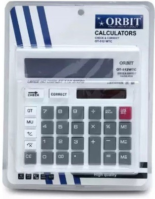 Uratech ! Orbit OT-512 WTC Colorful Basic  Calculator(12 Digit)