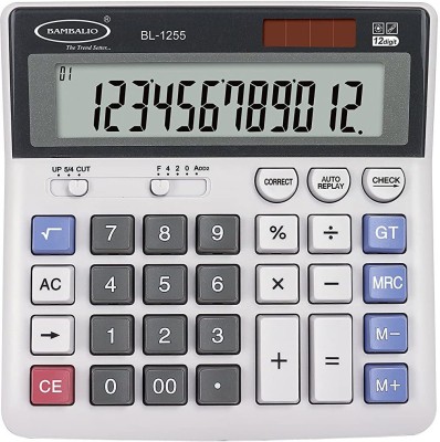 Villy Bambalio BL-1255 IT Keyboard & Big Display 2 Years Warranty Basic  Calculator(12 Digit)