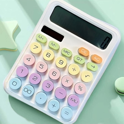 Da Novira KK-2688_Electronic 12-Digit Large LCD Display Calculator for All Basic Work_08 KK-2688 Standard Function Calculator for Home & Business_with Tax & GT Function Basic  Calculator(12 Digit)