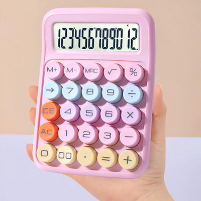 SYGA 12-Digit Candy Calculator – Bright, Cute & Perfect for Students or Office Basic  Calculator(12 Digit)