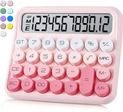Lockhouse Mechanical Switch Calculator 12 Digit Large LCD Display and Buttons Mechanical Switch Calculator 12 Digit with Large LCD Display Basic  Calculator(12 Digit)