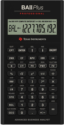 Texus IIBAPRO Texas BA-II Plus Professional Calculator Financial  Calculator(8 Digit)