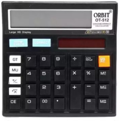 Imegaz Calculator Orbit OT-512 Large Display 12 Digits Black Color Basic  Calculator(12 Digit)