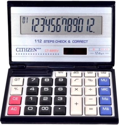 Uratech CT-8855V FOLDING CALCULATOR WITH SMART AND SOFT BUTTON Financial  Calculator(14 Digit)