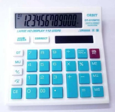 Capitalpoint ORBIT Basic Calculator (12 Digit) 112 Steps Check and Correct Desktop Calculator ORBIT-512 Basic  Calculator(12 Digit)
