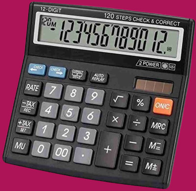 Hench HN-555N Best Basic Calculator_H141 Desktop Calculator_141 Financial  Calculator(12 Digit)