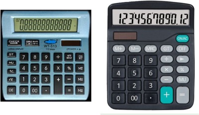 german valley A Superb Calculator Combo of 513Blue And 786N With Soft Keys Basic  Calculator(12 Digit)