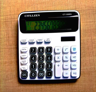 PW PENCILWALA GST EDITION SUPER ELECTRONIC DUAL POWER CT-556N TAX CALCULATOR Financial  Calculator(12 Digit)