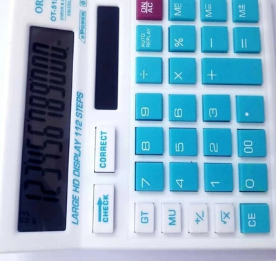 FABPRODUCTS ORBIT OT-512WTC blue model ot-512 Financial  Calculator(12 Digit)