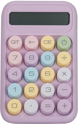 Kri N Sha Desktop Calculator -Big Buttons Aesthetic Candy Color Comfortable Touch Handheld Big Buttons Aesthetic Candy Color Calculator Basic  Calculator(10 Digit)