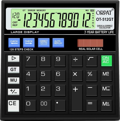Hench OT-512GT Cltllzen Dual Power Fair and Fast 14 Digits, Financial  Calculator(12 Digit)