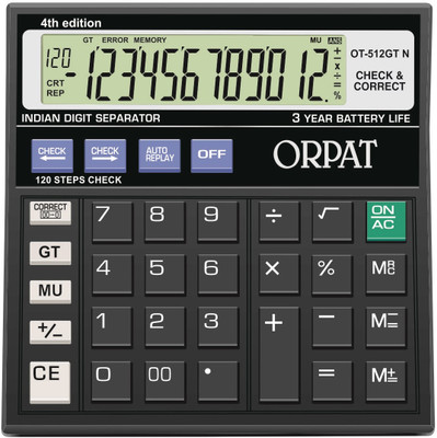 ORPAT OT 512 GTN OT 512 GTN Financial  Calculator(12 Digit)