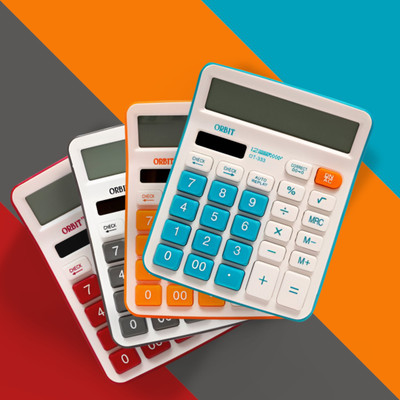 Adoere OT-333: Stylish 12-Digit Calculator with Large Display and Responsive Keys OT-333C Basic  Calculator(12 Digit)