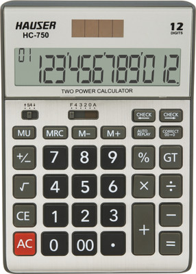 HAUSER Electronic Calculator HC - 750 Electronic Basic  Calculator(12 Digit)