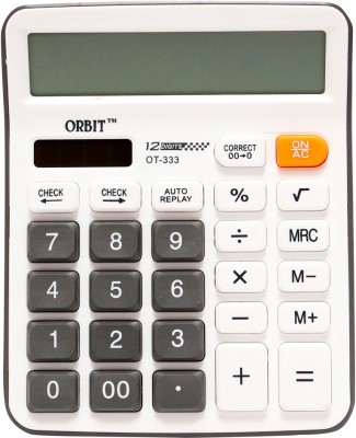 Villy 12 Digit with Large LCD Display and Sensitive Button, Solar and Battery OT-333c Basic  Calculator(12 Digit)