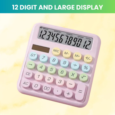 Clairbell Desktop Calculator, 12-Digit Large LCD and Large Buttons for Office, Homes
O138 Basic  Calculator(12 Digit)