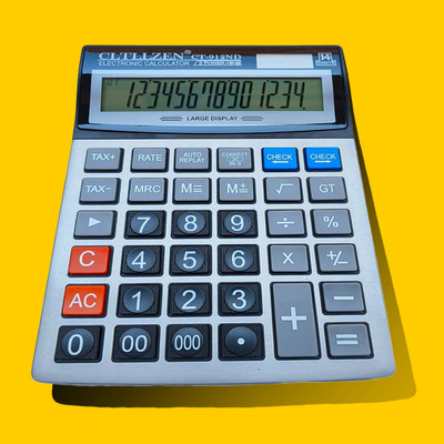 CITLLZEN 14-Digit Big Calculator | Large Display, Dual Power, Easy Buttons CT-912 Financial  Calculator(14 Digit)