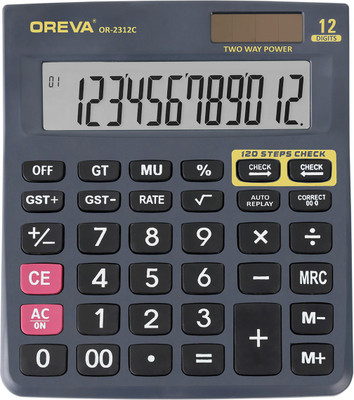 OREVA OR-2312 C [GREY] Financial  Calculator(12 Digit)
