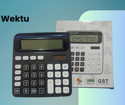WEKTU BBC046 DigitPro 12/Big LCD/Soft Key/12Digits/46 Basic  Calculator(12 Digit)