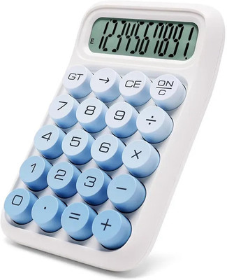 Gokich 1470 Large LCD Display, Gradient Desktop Calculator Big Buttons, Cute Calculator Basic  Calculator(10 Digit)
