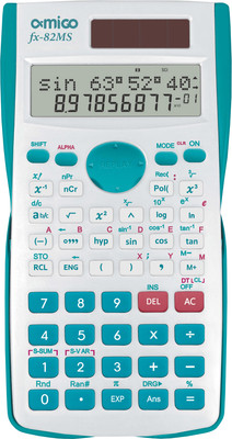 Amigo fx-82MS with 240 Functions and 2 Line LED Display | ANS Function | Cyan | Scientific  Calculator(12 Digit)