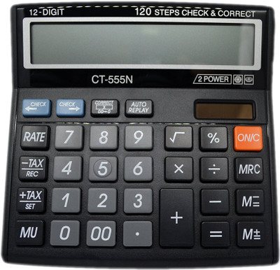 Ultrawise CT-555N Best Basic Calculator Desktop Calculator Financial  Calculator(12 Digit)