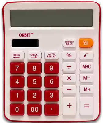 PW PENCILWALA SUPER STYLISH EVERYDAY USE DUAL POWER OT-612 DUAL POWER FAIR & FAST RED Basic  Calculator(12 Digit)