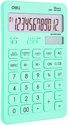 Deli EM01531 12D Desktop Calculator LCD Display Compact Calculator 3 Years Warranty Basic  Calculator(12 Digit)