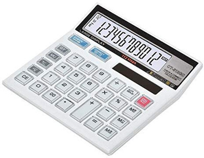 Hench Financial and Business Office Calculator with Large LCD Display Calculator with Large LCD Display and Acrylic Protected Mirror Buttons(White) Financial Calculator(14 Digit) Hench Financial and Business Office Calculator with Large LCD Display Calculator with Large LCD Display and Acrylic Protected Mirror Buttons(White) Financial Calculator(14 Digit)