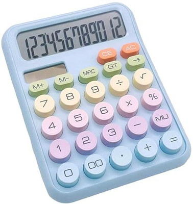 waztex Electronic Calculator,12 Digits Large LCD Display Calculator with Big Buttons. Mechanical Switch Calculator For Office Home and School Financial  Calculator(12 Digit)