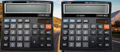 Hench HN-555N Basic Calculator_N103 Desktop Calculator_N103 Financial  Calculator(12 Digit)