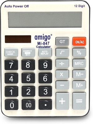 Adoere 12 Digit Large Screen Calculator Financial Accounts Office Home Stationery MI847 Basic  Calculator(12 Digit)