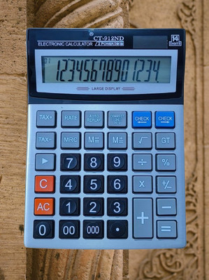 DARKWAVE Check and Correct Desktop Calculator Basic Calulator-126 CT 912ND Bsic/Business Calculator 14 Digit Big Calculator-116 Basic  Calculator(14 Digit)