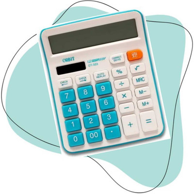 Alpha tech Unique Desk Calculator Soft Keys Sleek & Modern Design Basic  Calculator(12 Digit)