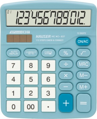 HAUSER Electronic Calculator HC XO - 837 Electronic Basic  Calculator(12 Digit)
