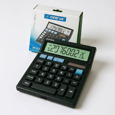 Tollymart 12-Digit Dual Power Calculator Financial  Calculator(12 Digit)