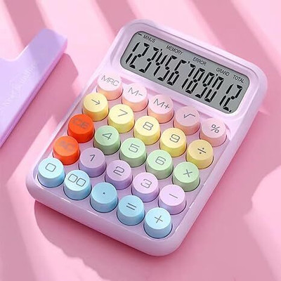 DIYAL ENTERPRISE 12-Digit Colorful Calculator Basic  Calculator(12 Digit)