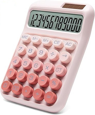 harimart CLC-01K50 Mechanical Switch Calculator with Big Buttons, Calculators Desktop Basic  Calculator(12 Digit)