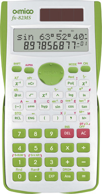 Amigo fx-82MS Functions and 2 Line LED Display | ANS Function | 1 Years Warranty | Green | Scientific  Calculator(12 Digit)