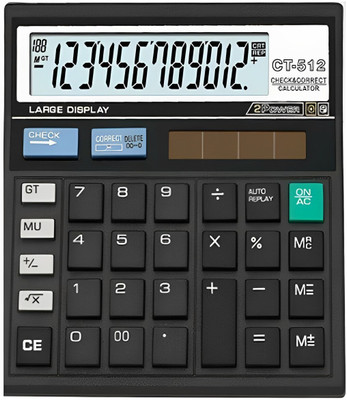 Trendy Styler Basic TS-512 Check & Correct GST Calculator Basic Calculator (12 Digit) TS-512 Basic  Calculator(12 Digit)